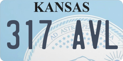 KS license plate 317AVL