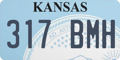 KS license plate 317BMH
