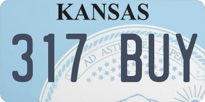 KS license plate 317BUY