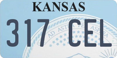 KS license plate 317CEL