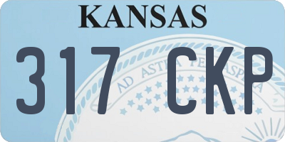 KS license plate 317CKP