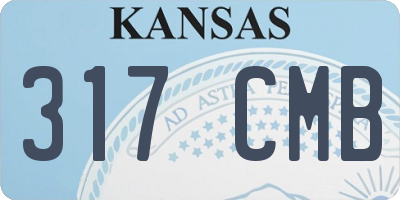 KS license plate 317CMB