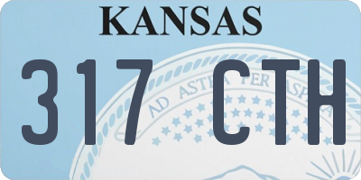 KS license plate 317CTH