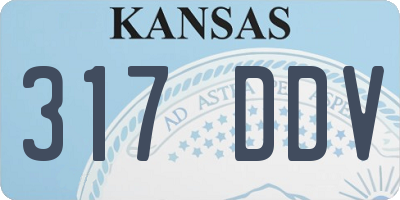 KS license plate 317DDV