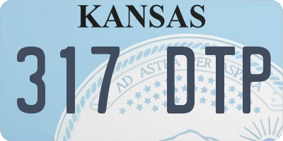 KS license plate 317DTP