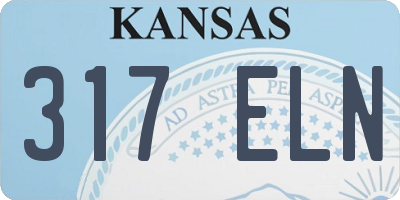 KS license plate 317ELN