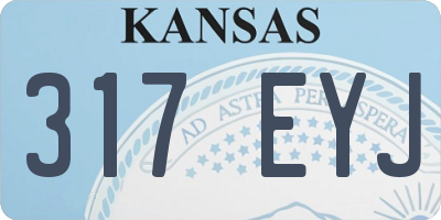 KS license plate 317EYJ
