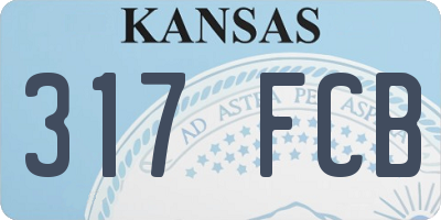 KS license plate 317FCB