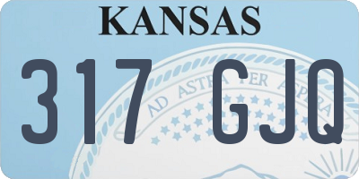 KS license plate 317GJQ