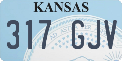 KS license plate 317GJV