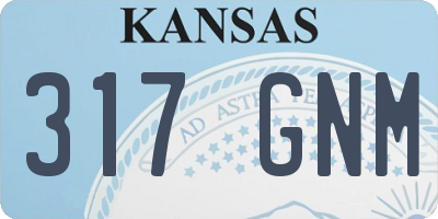 KS license plate 317GNM