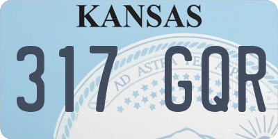 KS license plate 317GQR