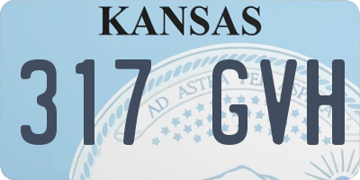 KS license plate 317GVH