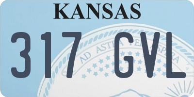KS license plate 317GVL