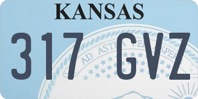 KS license plate 317GVZ