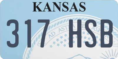 KS license plate 317HSB
