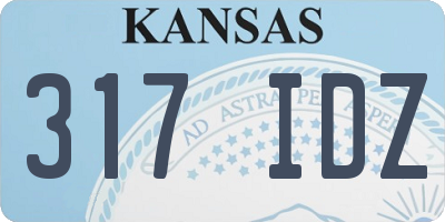 KS license plate 317IDZ
