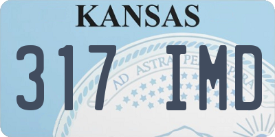 KS license plate 317IMD