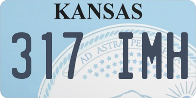 KS license plate 317IMH