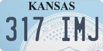 KS license plate 317IMJ