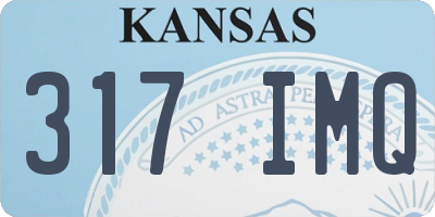 KS license plate 317IMQ