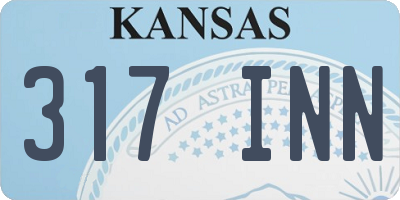 KS license plate 317INN