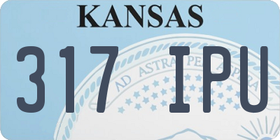 KS license plate 317IPU