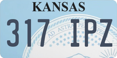 KS license plate 317IPZ