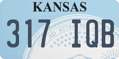 KS license plate 317IQB