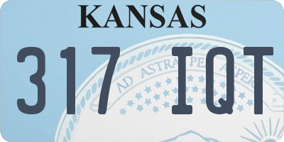 KS license plate 317IQT