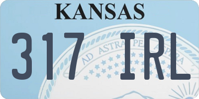 KS license plate 317IRL