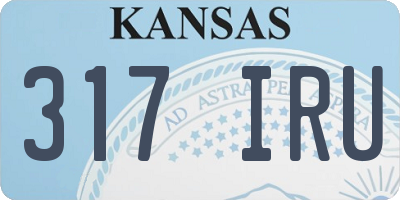 KS license plate 317IRU