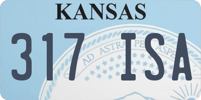 KS license plate 317ISA