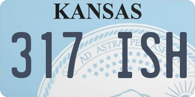 KS license plate 317ISH