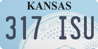 KS license plate 317ISU