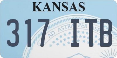 KS license plate 317ITB