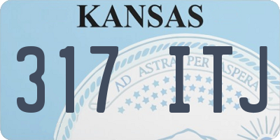 KS license plate 317ITJ
