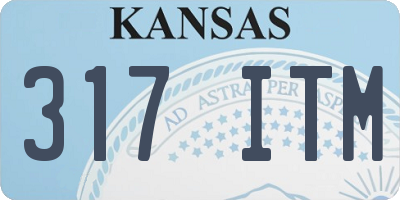 KS license plate 317ITM