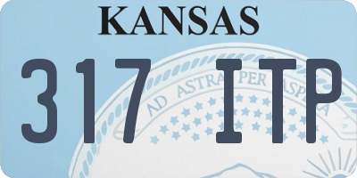 KS license plate 317ITP
