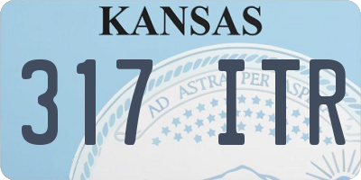 KS license plate 317ITR