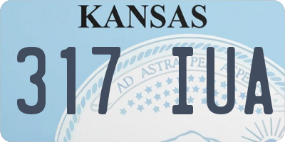 KS license plate 317IUA