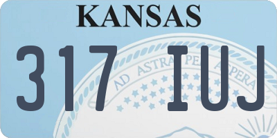 KS license plate 317IUJ