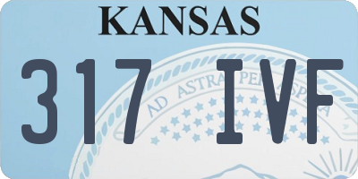 KS license plate 317IVF