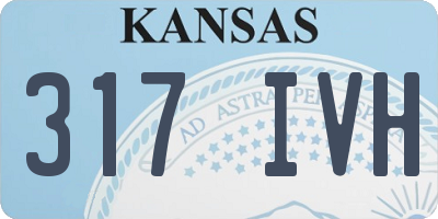 KS license plate 317IVH