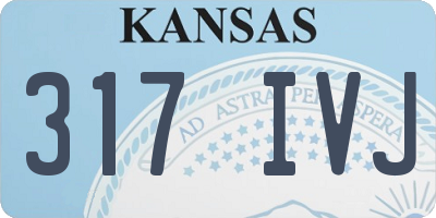 KS license plate 317IVJ