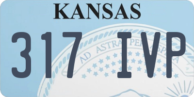 KS license plate 317IVP