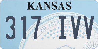 KS license plate 317IVV