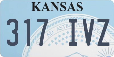 KS license plate 317IVZ