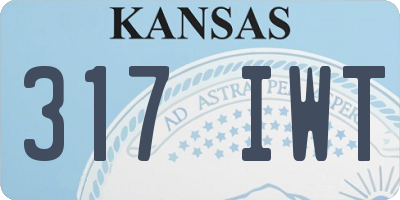 KS license plate 317IWT