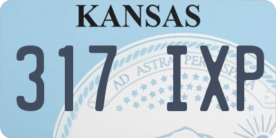 KS license plate 317IXP